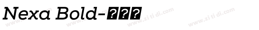 Nexa Bold字体转换